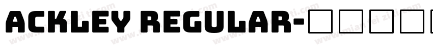 Ackley Regular字体转换